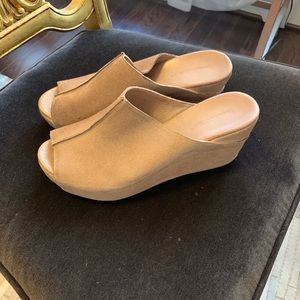 Chocolat Blu Suede slides size 8.5
